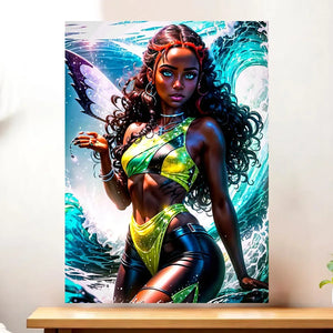 Affiche Layla Winx illustrée à la main en Anjou