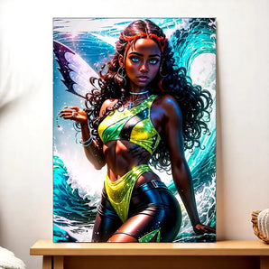 Tableau Layla Winx illustré à la main en Anjou