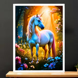 Cadre Blanc Licorne