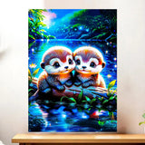 Affiche Loutres