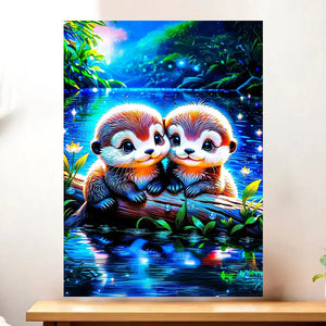Affiche Loutres