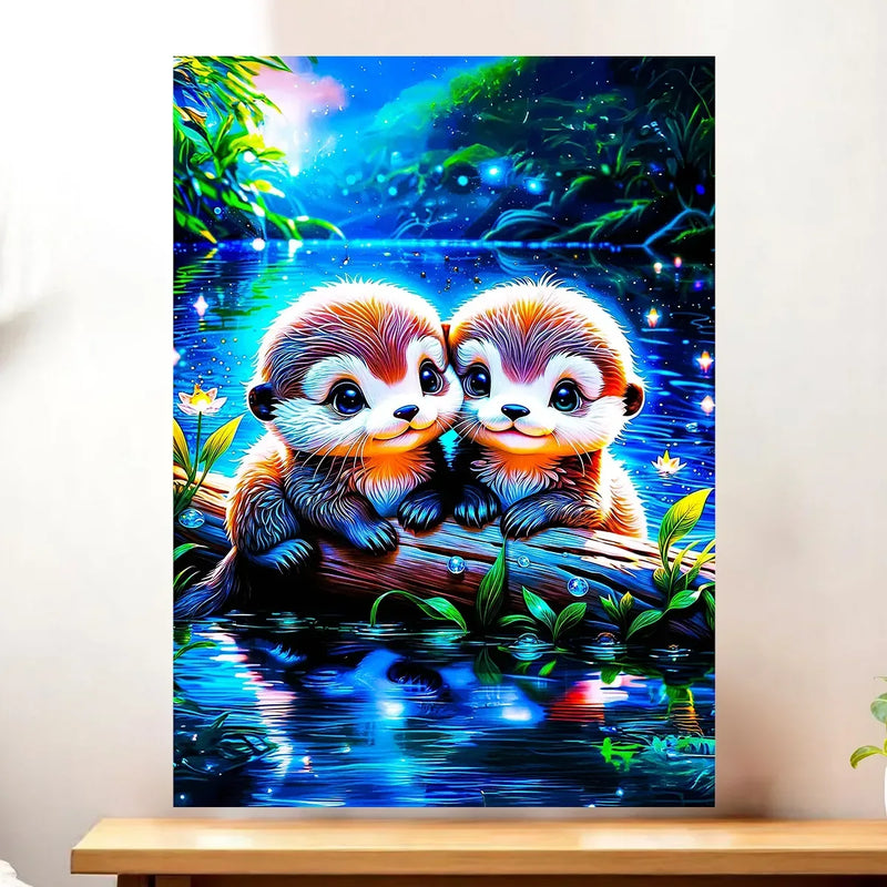 Affiche Loutres