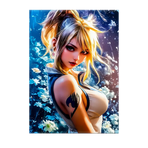 Poster Lucy Heartfilia Fairy Tail illustré à la main en Anjou