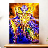 Affiche Mû du Bélier Saint Seiya illustrée à la main en Anjou