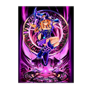 Poster Magicienne des Ténèbres Dark Magician Girl Yu-Gi-Oh! illustré à la main en Anjou