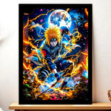 Cadre Minato Naruto illustré à la main en Anjou