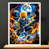 Cadre Minato Naruto illustré à la main en Anjou