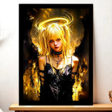 Cadre Noir Misa Amane illustré à la main en Anjou