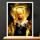 Cadre Blanc Misa Amane illustré à la main en Anjou
