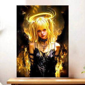Affiche Misa Amane illustrée à la main en Anjou