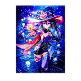 Poster Mona Genshin Impact illustré à la main en Anjou