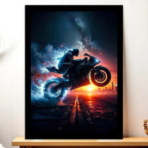 Cadre Noir Moto Noire
