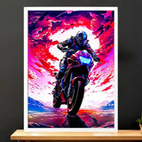 Cadre Blanc Moto
