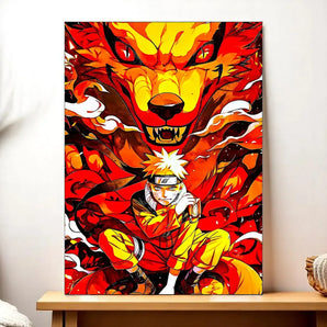 Tableau Naruto Enfant illustré à la main en Anjou