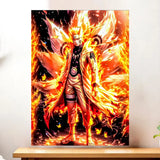 Affiche Naruto Shippuden illustrée à la main en Anjou