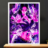 Affiche Nico Robin One Piece illustrée à la main en Anjou