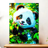 Affiche Panda illustrée à la main en Anjou