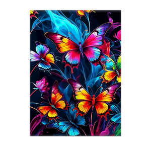 Poster Papillon Famille illustré à la main en Anjou