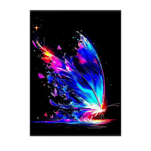 Poster Papillon Magique illustré à la main en Anjou