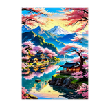 Poster Cerisier Japonais illustré à la main en Anjou