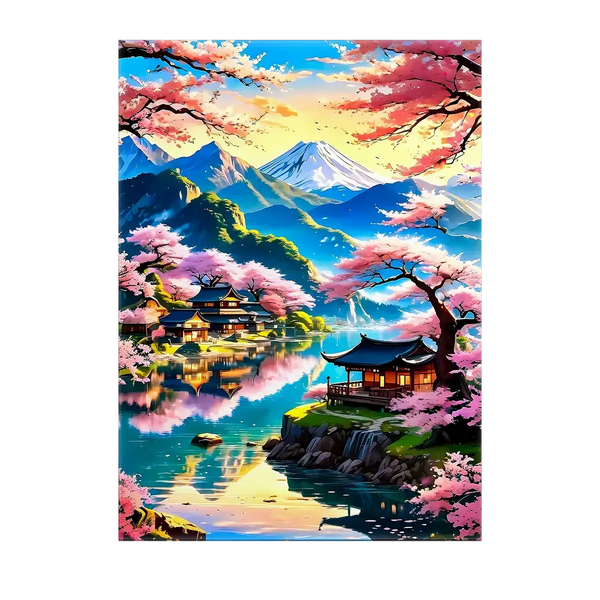 Tableau Paysage Japon – 10x15 cm
