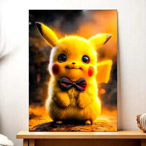 Tableau Pikachu illustré à la main en Anjou