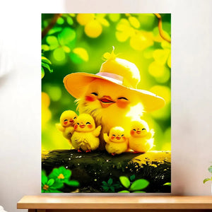 Affiche Poussin Famille