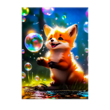 Poster Renard illustré à la main en Anjou