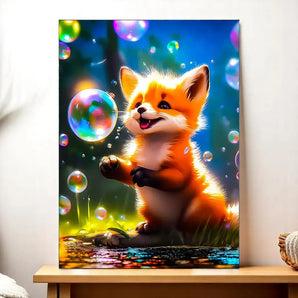 Tableau Renard illustré à la main en Anjou