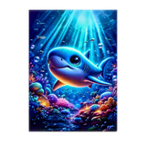 Poster Requin illustré à la main en Anjou