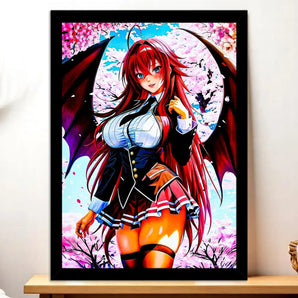 Cadre Noir Rias Gremory High School DxD illustré à la main en Anjou