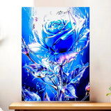 Affiche Rose Bleue