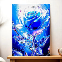 Tableau Rose Bleue