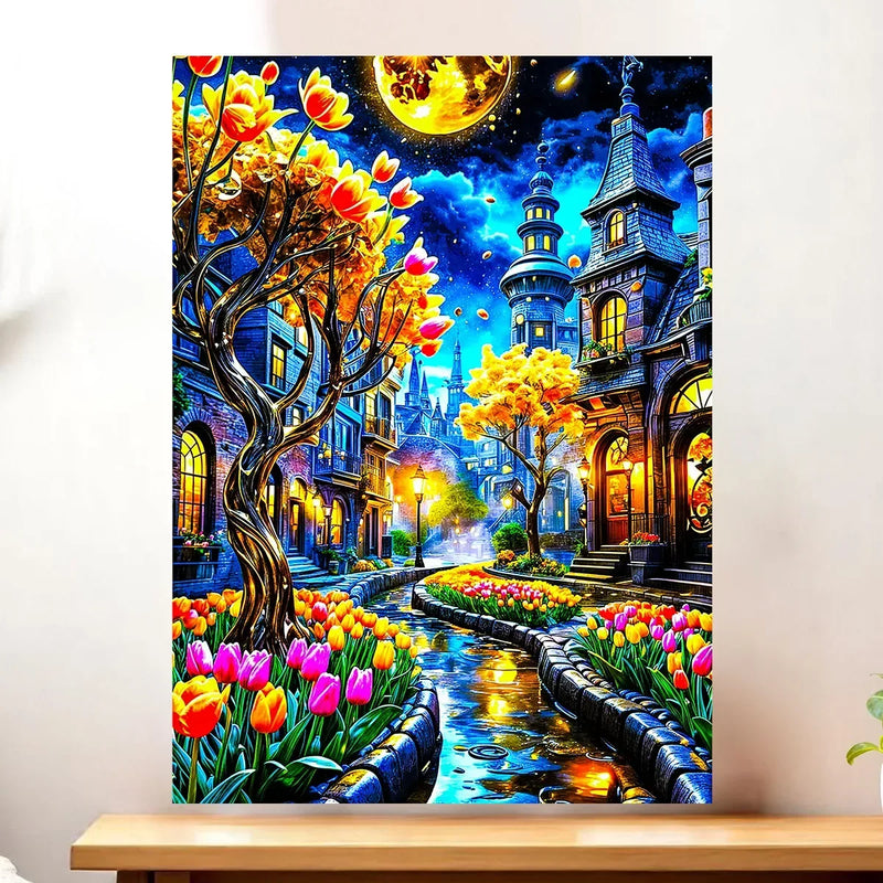 Affiche Jardin Fleuri