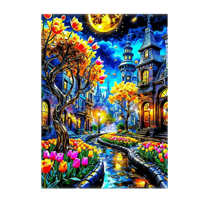 Poster Jardin Fleuri