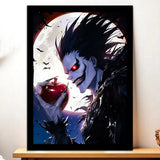 Cadre Noir Ryuk Death Note illustré à la main en Anjou