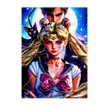 Poster Sailor Moon illustré à la main en Anjou