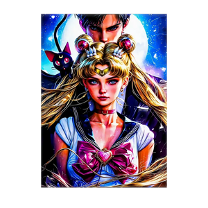 Poster Sailor Moon illustré à la main en Anjou