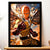 Cadre Noir Saitama One Punch Man illustré à la main en Anjou