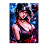 Poster Sarada illustré à la main en Anjou