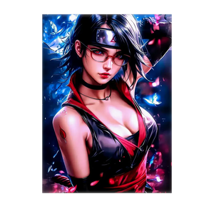 Poster Sarada illustré à la main en Anjou