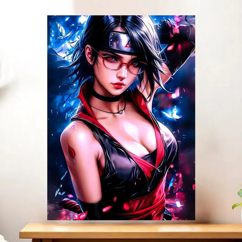 Affiche Sarada illustrée à la main en Anjou