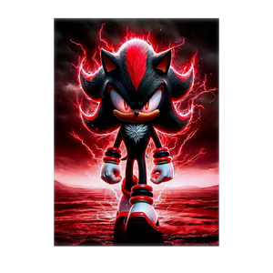 Poster Shadow the Hedgehog SEGA illustré à la main en Anjou