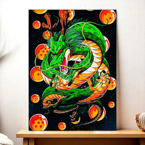 Toile Shenron Dragon Ball illustré à la main en Anjou