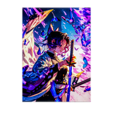 Poster Shinobu Kocho Demon Slayer illustré à la main en Anjou