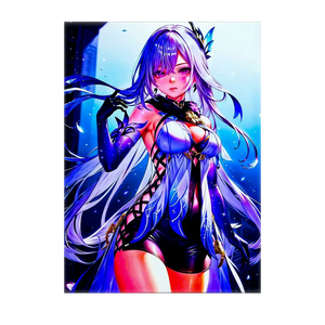 Poster Skirk Genshin Impact illustré à la main en Anjou