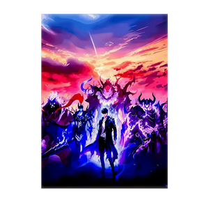 Poster Solo Leveling Arise illustré à la main en Anjou
