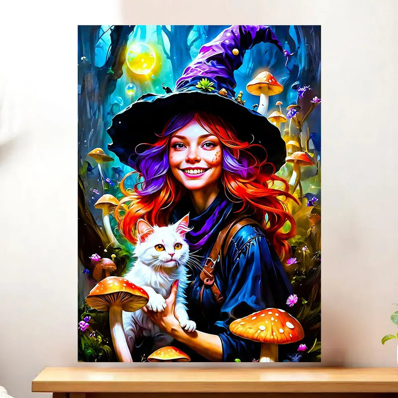 Affiche Sorcière Champignon