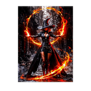 Poster Sorcière Feu