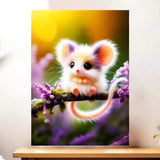 Affiche Souris illustrée à la main en Anjou